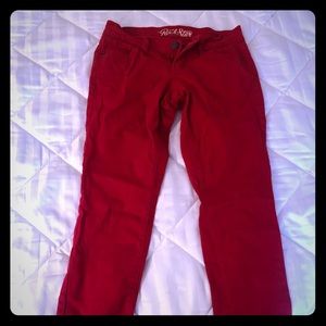 Old Navy Red Rockstar Jeans